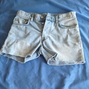 H&M Light Wash Jean Shorts